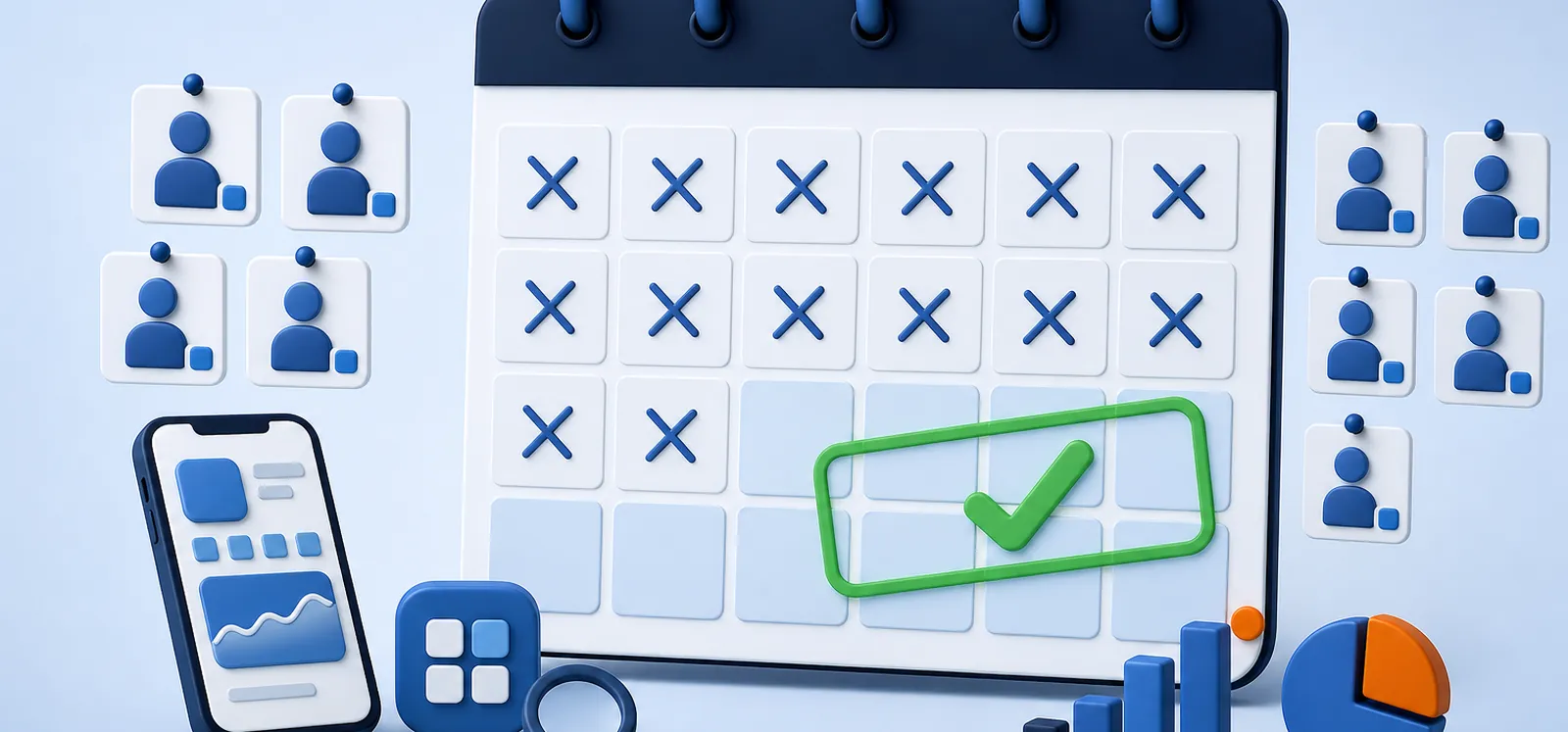 Calendario con los 14 días de prueba cerrada tachados y 12 testers antes de publicar en Google Play
